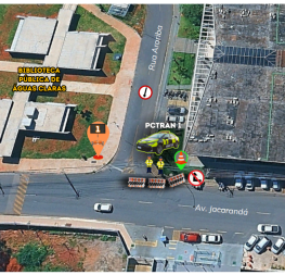 Detran-DF realiza ação educativa sobre mudança de circulação em Águas Claras